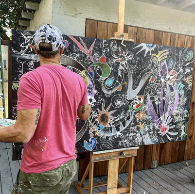 Bruce Rubenstein in the Studio