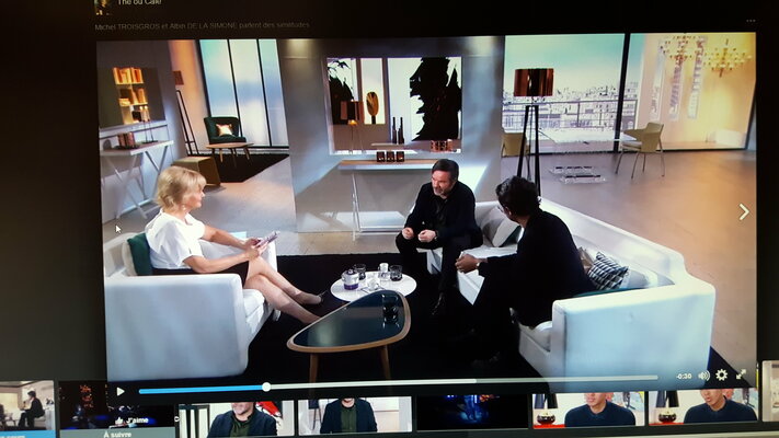 Jean Soyer im Studio: 2017 - Tableaux sur le plateau de l'émission Thé ou Café de Catherine CEYLAC