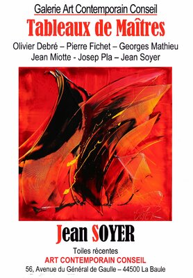 Jean Soyer im Studio: EXPOSITION Galerie ART CONTEMPORAIN CONSEIL à la BAULE