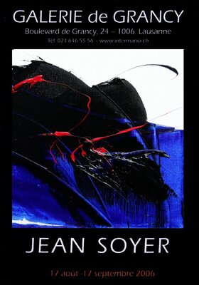 Jean Soyer im Studio: EXPOSITION en SUISSE à LAUSANNE Galerie de Grancy en 2006