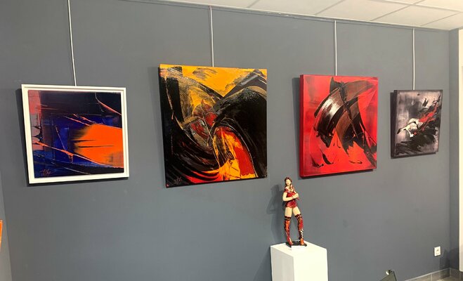 Jean Soyer im Studio: 2021 Accrochage dans nouvelle Galerie à GAP (Hautes Alpes) - Les Jardins de la Maréchale