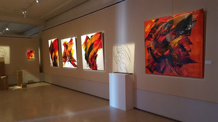 Jean Soyer im Studio: EXPOSITION au Musée UTRILLO - VALADON à SANNOIS avec la sculpteure Laure SIMONEAU