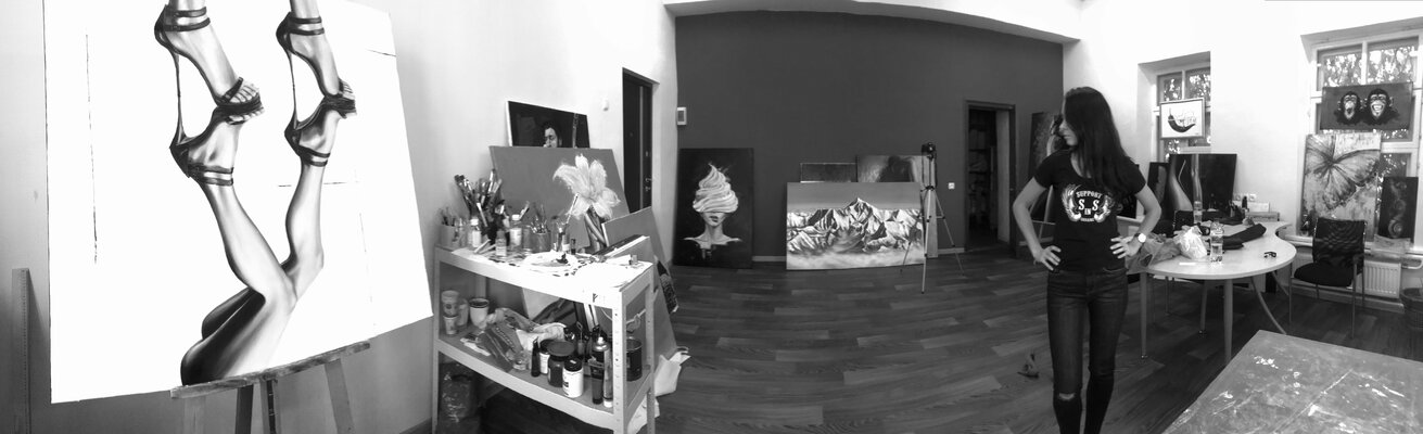 Elena Ivaniuk im Studio