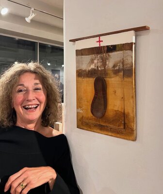 Isabel Ruíz Perdiguero in de studio: Última exposición en New York, Westbeth Gallery, octubre-Noviembre 2024.