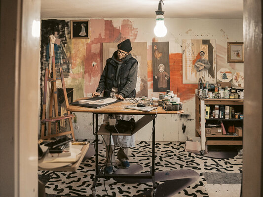Daniel Lange nello studio