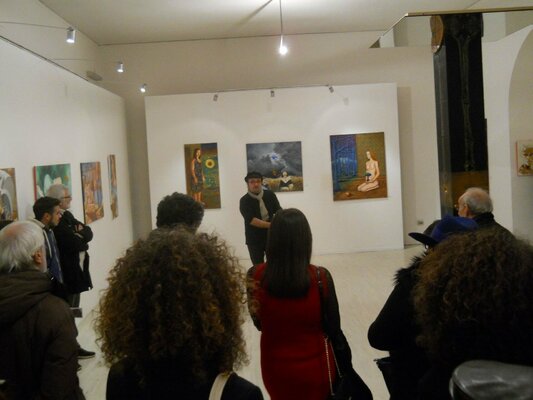 Antonio Presti in de studio: Mostra collettiva con tre mie opere al Castel dell'Ovo di NAPOLI nel 2016