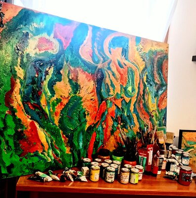 Marisa Milan in the Studio