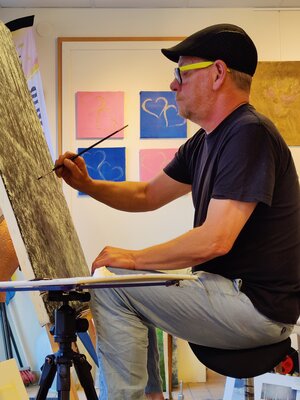 Krister Björklund nello studio