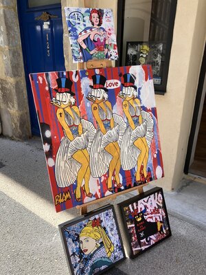 Misako Street Art im Studio: Des icones populaires et beaucoup de couleur