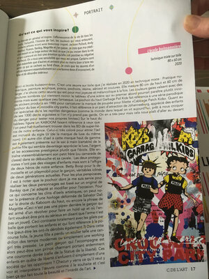 Misako Street Art im Studio: Parution d'un article dans le magazine C de l'art