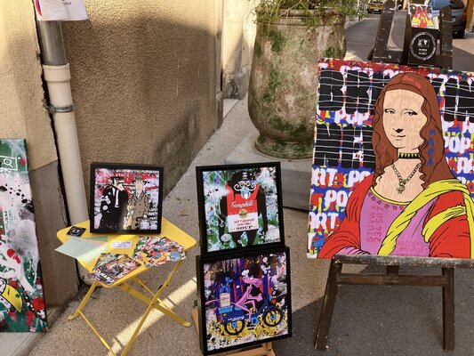 Misako Street Art im Studio: De nombreux formats disponibles