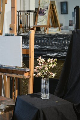 Cécile Guth en el estudio