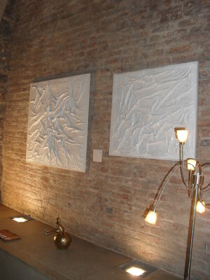 Giuseppe Zumbolo im Studio: Installazione, "Tutta la luce che c'è". Rocca San Giorgio di Orzinuovi nel 2014