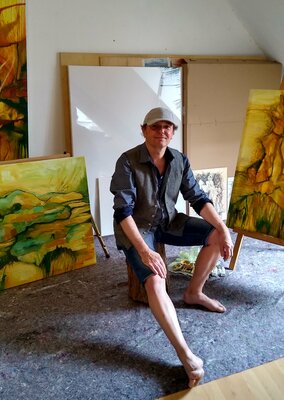 Jörg Kuplens in the Studio: Jörg Kuplens im Atelier
