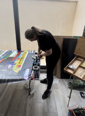 Wendy van Putten nello studio