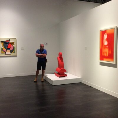 Victor Popov nello studio: Museo Russo Sankt Petersburg-Malaga (Spanien )