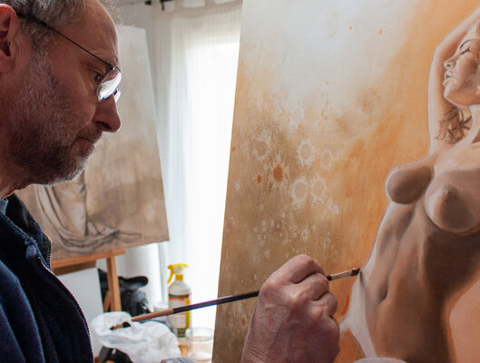 Jean-Pierre André Leclercq im Studio