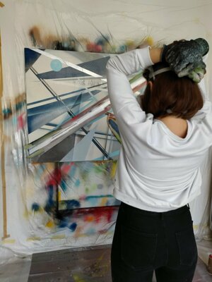 Franziska Raffaël nello studio: contemplation