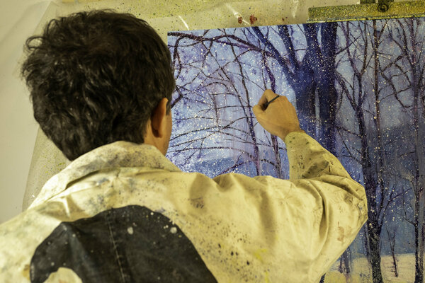 Gregor Pratneker in the Studio