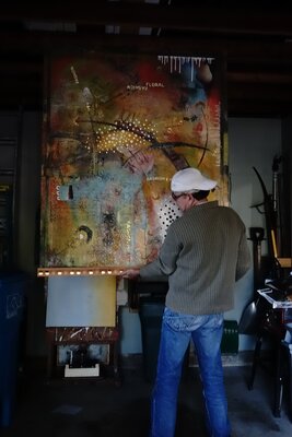 X Harkrader in de studio: Artist by Saandholland