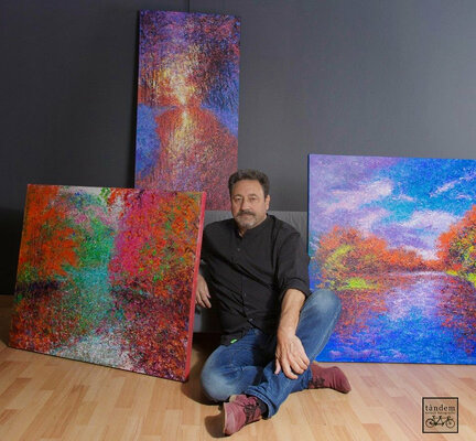 Andrés Rueda in the Studio