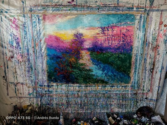 Andrés Rueda in the Studio