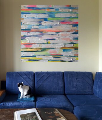 Painter Coded nello studio: 'Just Brushstrokes #15 (Back to the '90s)' in the context.