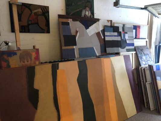 Olga Konoshchuk nello studio: Studio in UK, London Chelsea