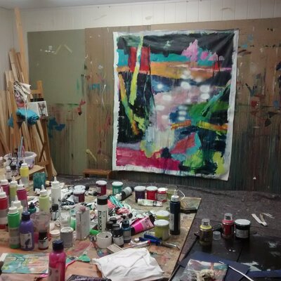 Hanne Karch im Studio