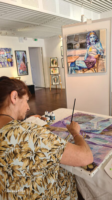 Aimère nello studio: Aimère déplace son atelier à La Source Galerie
