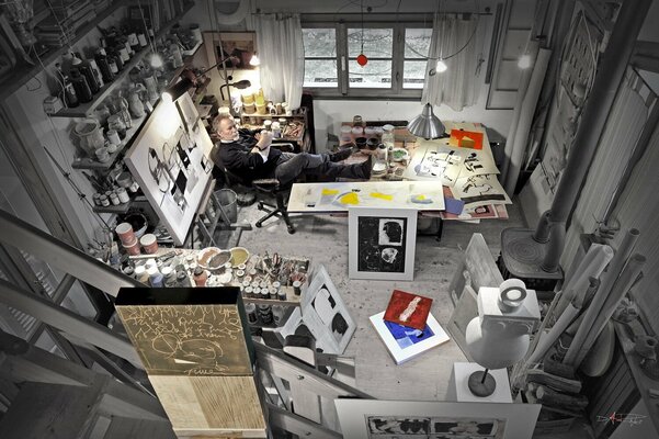 Marcello Scarselli im Studio: Foto studio