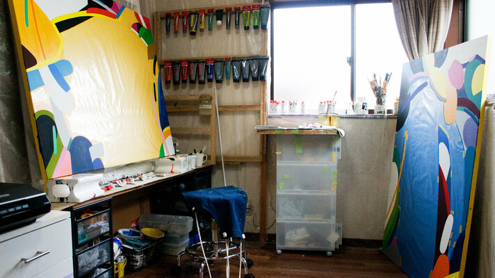 Kotaro Machiyama en el estudio