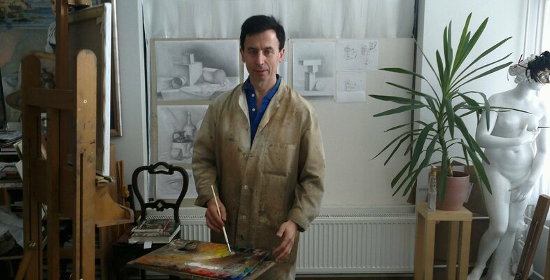 Serguei Zlenko en el estudio