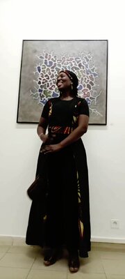 Marie Dione in the Studio: Partcours 2022, exposition au centre culturel Maurice Gueye de Rufisque/ Dakar/ Sénégal