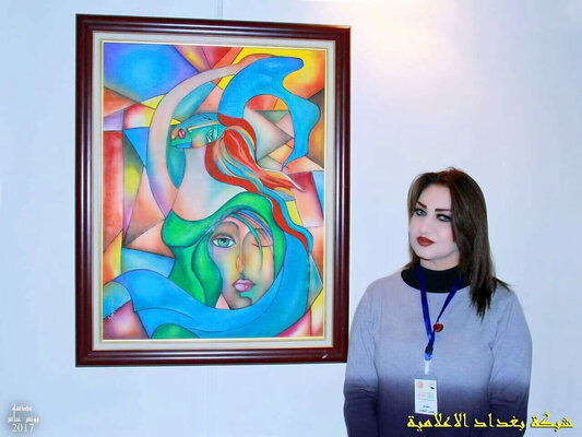 Shams Al- Saadi in de studio