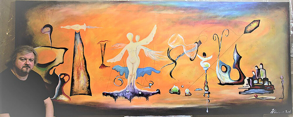 Vladimir Kolosov nello studio: "Metaphysics of love" work completed