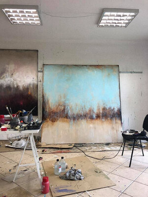 Lukasz Olek nello studio