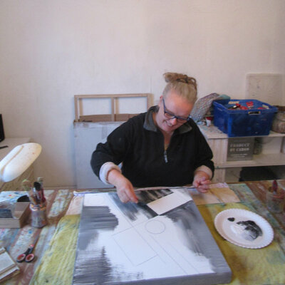 Kerstin Franz en el estudio
