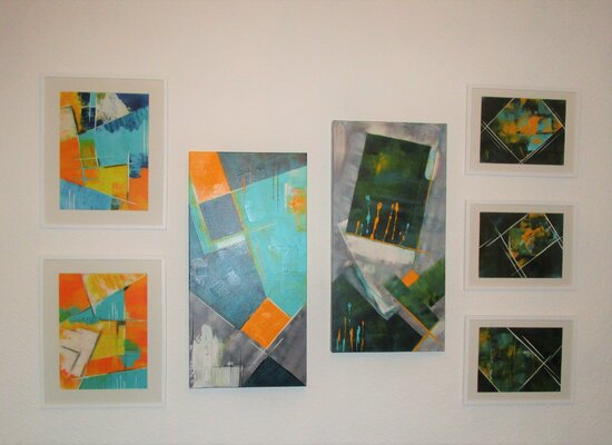 Kerstin Franz en el estudio: Neue Werke Kerstin Franz - offene Ateliersonntage im #atelierbernbach - Nov.-Dez.2021 -   art-franz.de