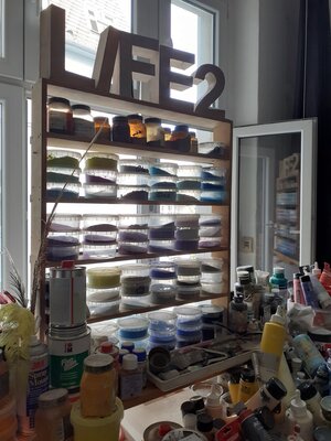 Arno Bruse nello studio