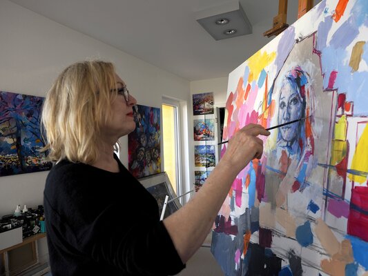 Miriam Montenegro im Studio