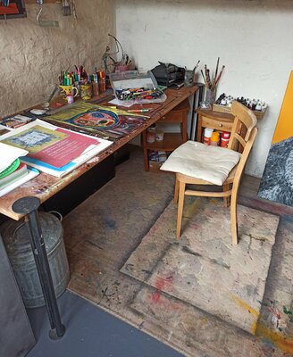 Pierre Soufflet en el estudio: L'atelier.