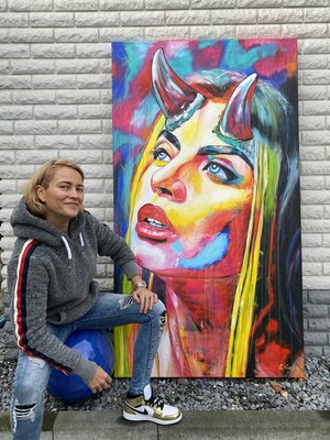 Sabrina Seck nello studio