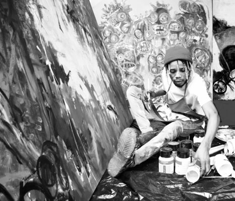 Gabriel Jideonwor im Studio