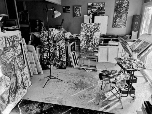 Matthias Bargholz in de studio