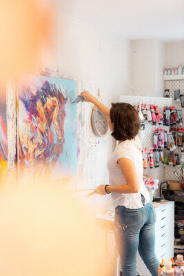 Anna Cher im Studio