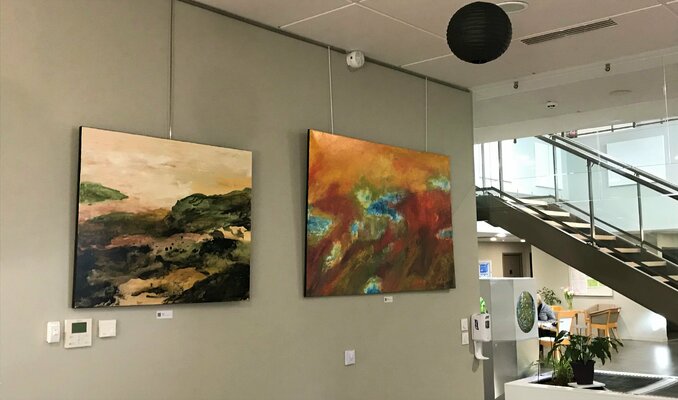 David Vall nello studio: Exposition solo au Clos d'Orrière