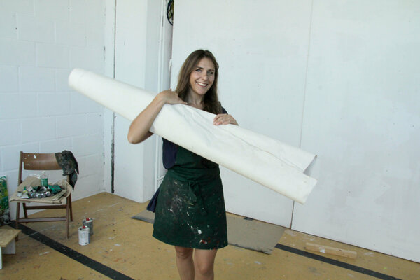 Franziska Ostermeier nello studio