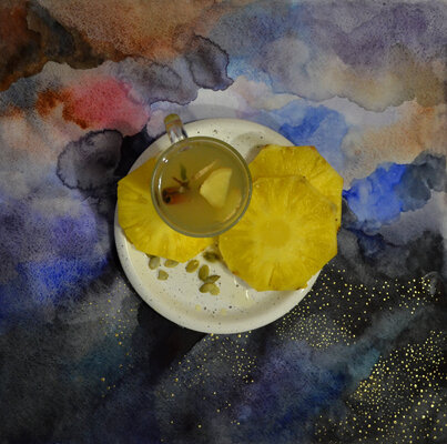 Zhanna Kondratenko in de studio