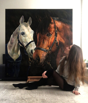 Zhanna Kondratenko in de studio